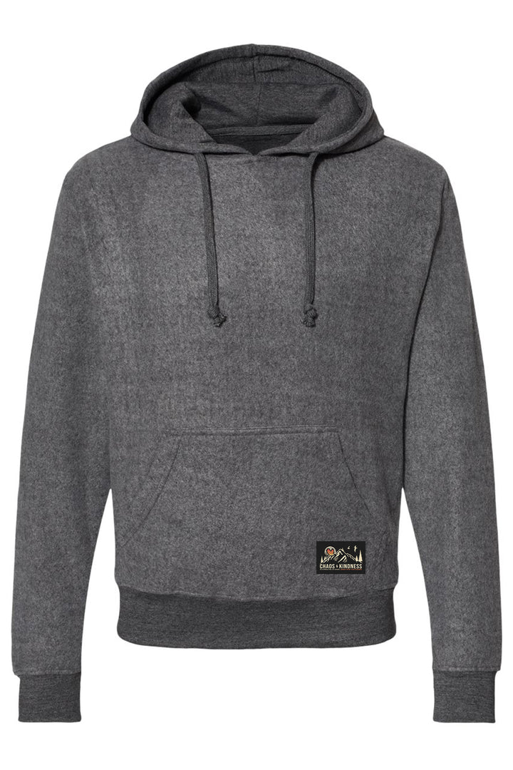 FLIP SIDE FLEECE PATCHED HOODIE
