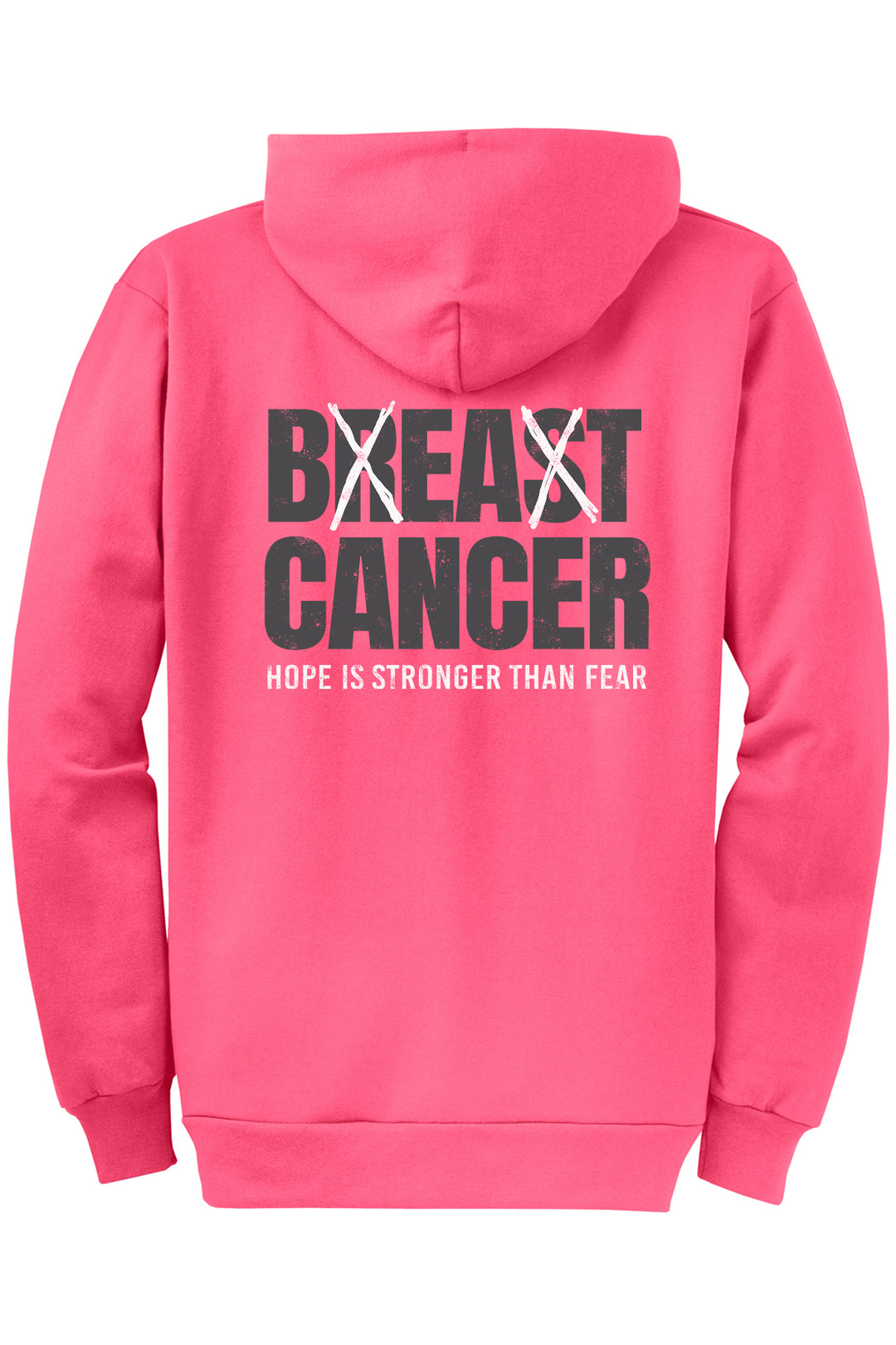 BREAST CANCER AWARENESS ZIP HOODIE