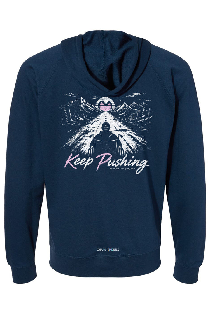 "KEEP PUSHING" SUMMER ZIP