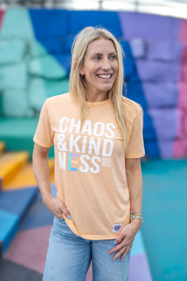 CK STACK LOGO TEE | ORANGE