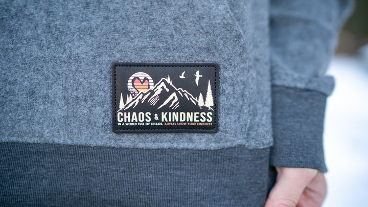 FLIP SIDE FLEECE PATCHED HOODIE