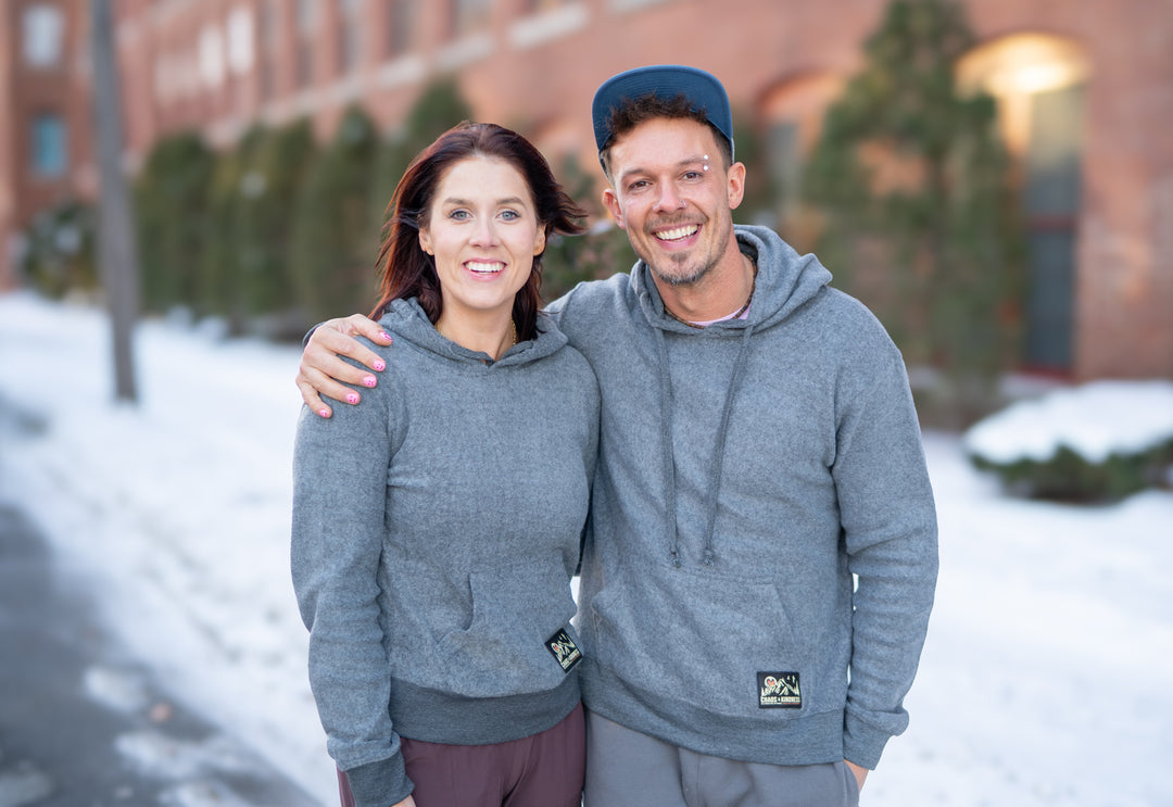FLIP SIDE FLEECE PATCHED HOODIE