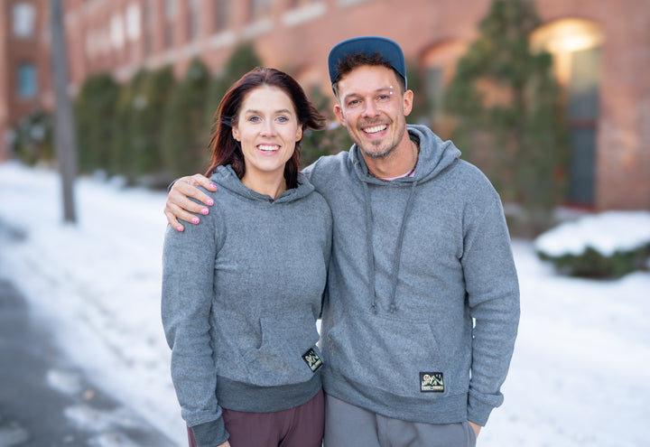 FLIP SIDE FLEECE PATCHED HOODIE