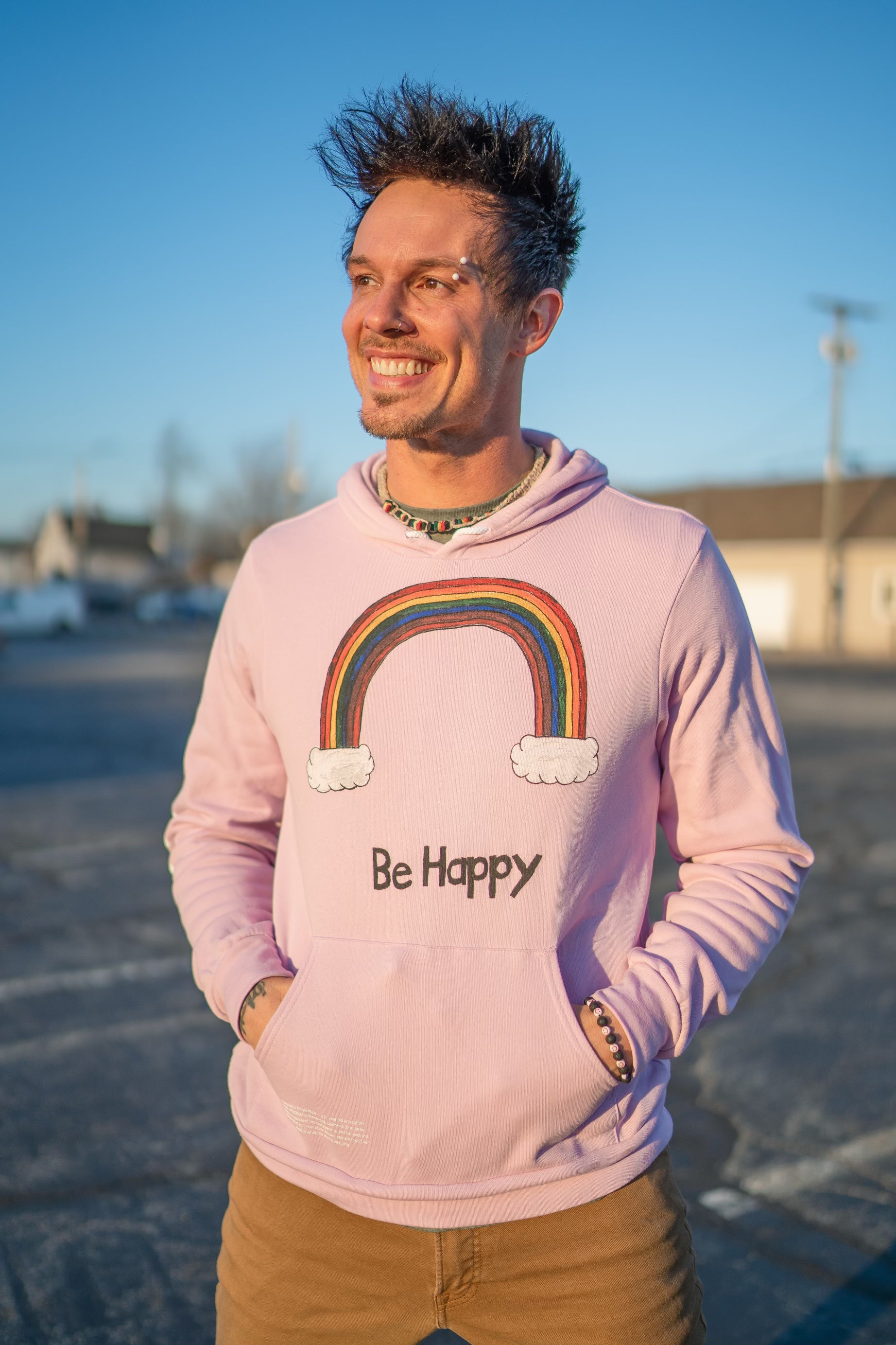 Happy rainbow sweatshirt sale