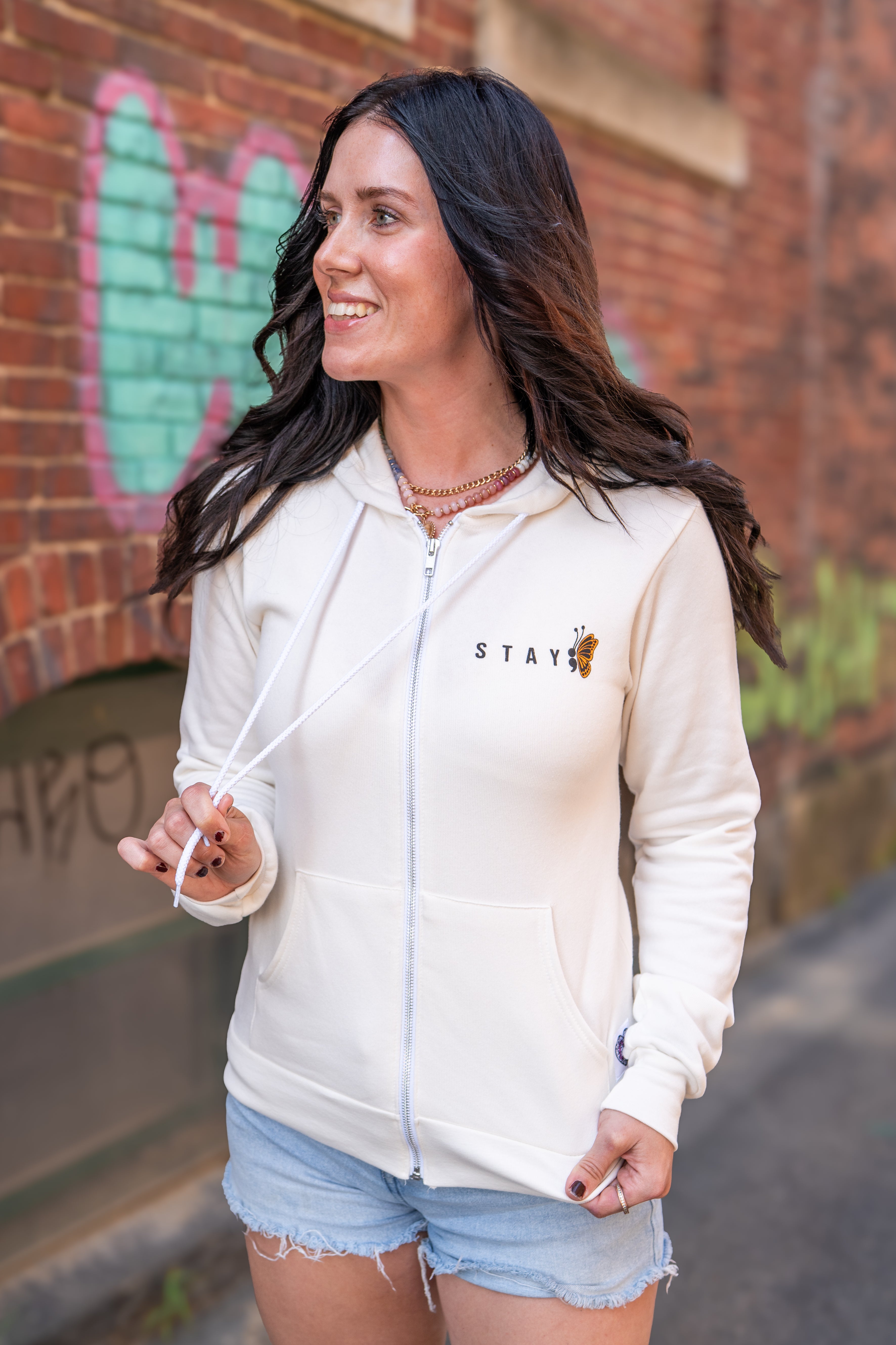 STAY ZIP HOODIE – Chaos & Kindness