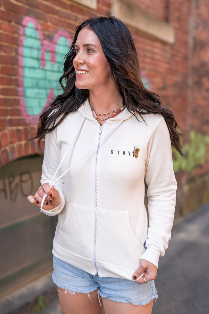 STAY ZIP HOODIE